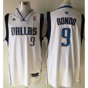 Revolution 30 Mavericks #9 Rajon Rondo White Stitched NBA Jersey Revolution 30 Mavericks #9 Rajon Rondo White Stitched NBA Jersey