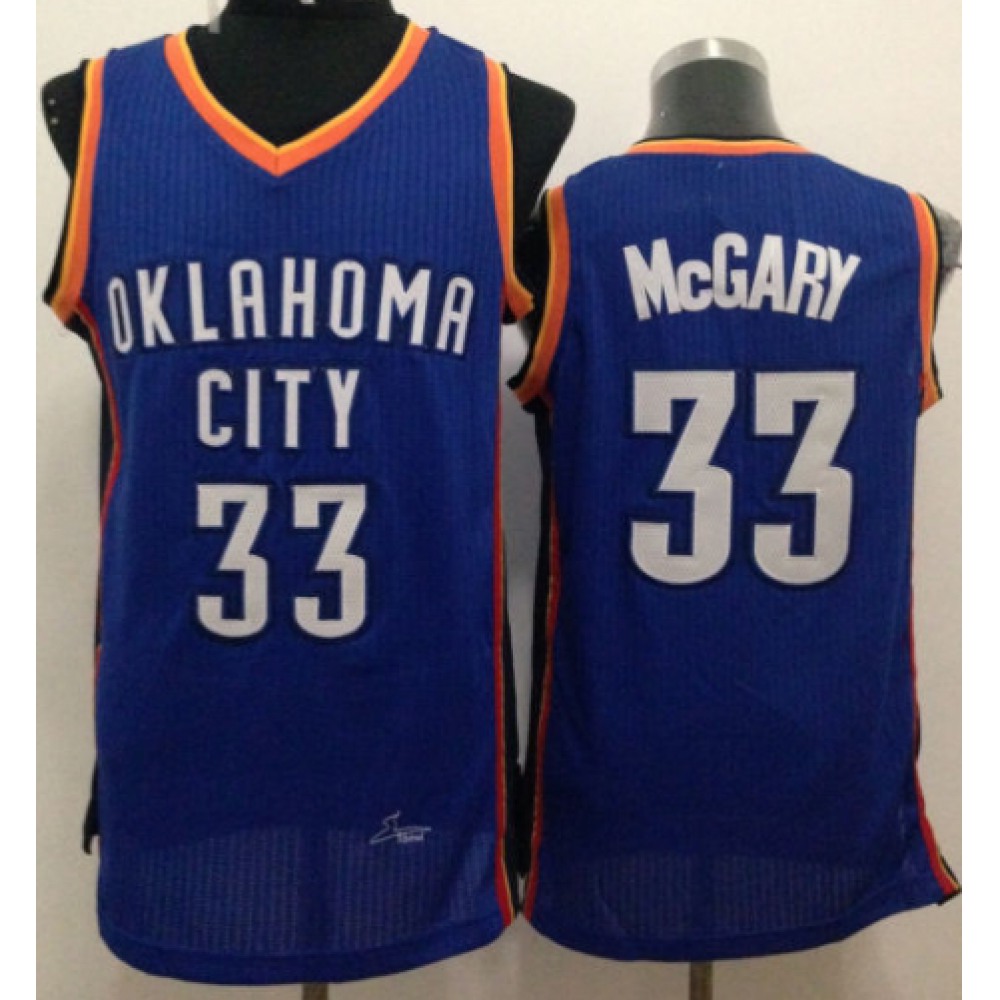 Revolution 30 Thunder #33 Mitch McGary Blue Stitched NBA Jersey