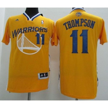 Revolution 30 Warriors #11 Klay Thompson Gold Alternate Stitched NBA Jersey Revolution 30 Warriors #11 Klay Thompson Gold Alternate Stitched NBA Jersey