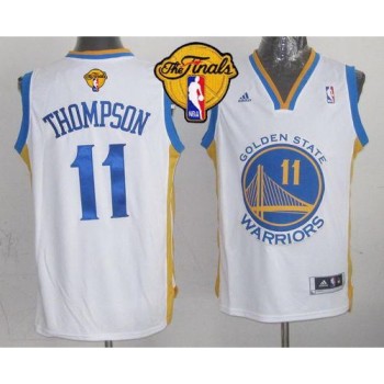 Revolution 30 Warriors #11 Klay Thompson White The Finals Patch Stitched NBA Jersey Revolution 30 Warriors #11 Klay Thompson White The Finals Patch Stitched NBA Jersey