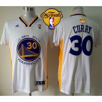 Revolution 30 Warriors #30 Stephen Curry White Alternate The Finals Patch Stitched NBA Jersey Revolution 30 Warriors #30 Stephen Curry White Alternate The Finals Patch Stitched NBA Jersey