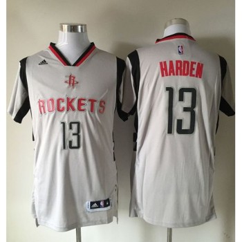 Rockets #13 James Harden Gray Alternate Stitched NBA Jersey Rockets #13 James Harden Gray Alternate Stitched NBA Jersey
