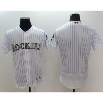 Rockies Blank White Flexbase Authentic Collection Stitched MLB Jersey Rockies Blank White Flexbase Authentic Collection Stitched MLB Jersey