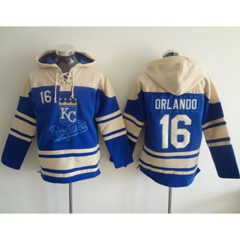 Royals #16 Paulo Orlando Light Blue Sawyer Hooded Sweatshirt MLB Hoodie Royals #16 Paulo Orlando Light Blue Sawyer Hooded Sweatshirt MLB Hoodie