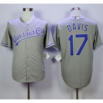 Royals #17 Wade Davis Grey New Cool Base Stitched MLB Jersey Royals #17 Wade Davis Grey New Cool Base Stitched MLB Jersey