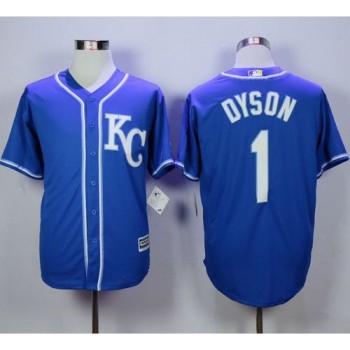 Royals #1 Jarrod Dyson Blue Alternate 2 New Cool Base Stitched MLB Jersey Royals #1 Jarrod Dyson Blue Alternate 2 New Cool Base Stitched MLB Jersey