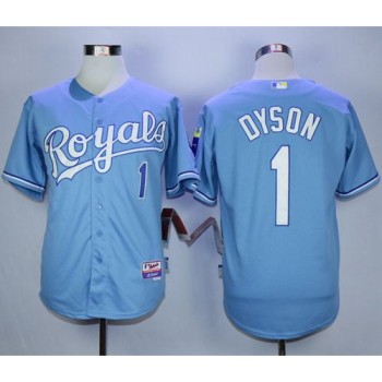 Royals #1 Jarrod Dyson Light Blue Alternate 1 Cool Base Stitched MLB Jersey Royals #1 Jarrod Dyson Light Blue Alternate 1 Cool Base Stitched MLB Jersey