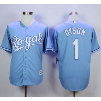 Royals #1 Jarrod Dyson Light Blue Alternate 1 New Cool Base Stitched MLB Jersey Royals #1 Jarrod Dyson Light Blue Alternate 1 New Cool Base Stitched MLB Jersey
