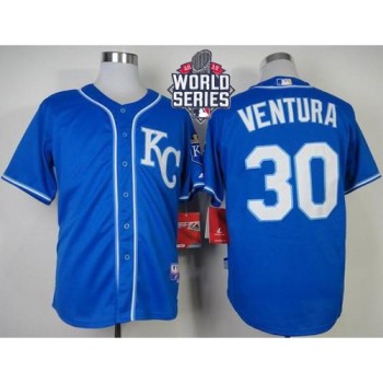 Royals #30 Yordano Ventura Light Blue Alternate 2 Cool Base Stitched MLB Jersey Royals #30 Yordano Ventura Light Blue Alternate 2 Cool Base Stitched MLB Jersey
