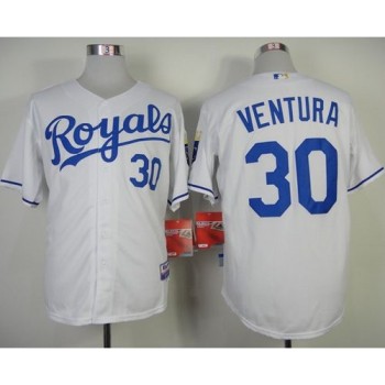 Royals #30 Yordano Ventura White Cool Base Stitched MLB Jersey Royals #30 Yordano Ventura White Cool Base Stitched MLB Jersey