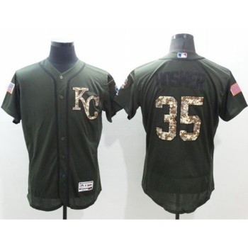 Royals #35 Eric Hosmer Green Flexbase Authentic Collection Salute to Service Stitched MLB Jersey Royals #35 Eric Hosmer Green Flexbase Authentic Collection Salute to Service Stitched MLB Jersey