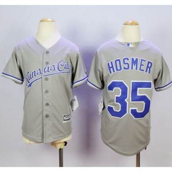 Royals #35 Eric Hosmer Grey Cool Base Stitched Youth MLB Jersey Royals #35 Eric Hosmer Grey Cool Base Stitched Youth MLB Jersey