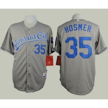 Royals #35 Eric Hosmer Grey Road Cool Base Stitched MLB Jersey Royals #35 Eric Hosmer Grey Road Cool Base Stitched MLB Jersey