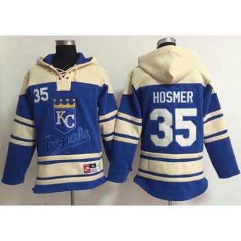 Royals #35 Eric Hosmer Light Blue Sawyer Hooded Sweatshirt MLB Hoodie Royals #35 Eric Hosmer Light Blue Sawyer Hooded Sweatshirt MLB Hoodie
