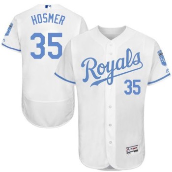Royals #35 Eric Hosmer White Flexbase Authentic Collection 2016 Father's Day Stitched MLB Jersey Royals #35 Eric Hosmer White Flexbase Authentic Collection 2016 Father's Day Stitched MLB Jersey