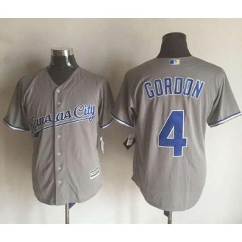 Royals #4 Alex Gordon New Grey Cool Base Stitched MLB Jersey Royals #4 Alex Gordon New Grey Cool Base Stitched MLB Jersey