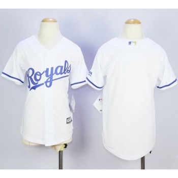 Royals Blank White Cool Base Stitched Youth MLB Jersey Royals Blank White Cool Base Stitched Youth MLB Jersey