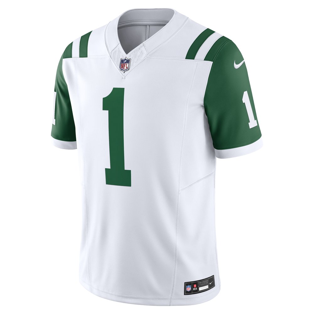 Men's New York Jets Ahmad Sauce Gardner White Classic Alternate Vapor F.U.S.E. Limited Jersey