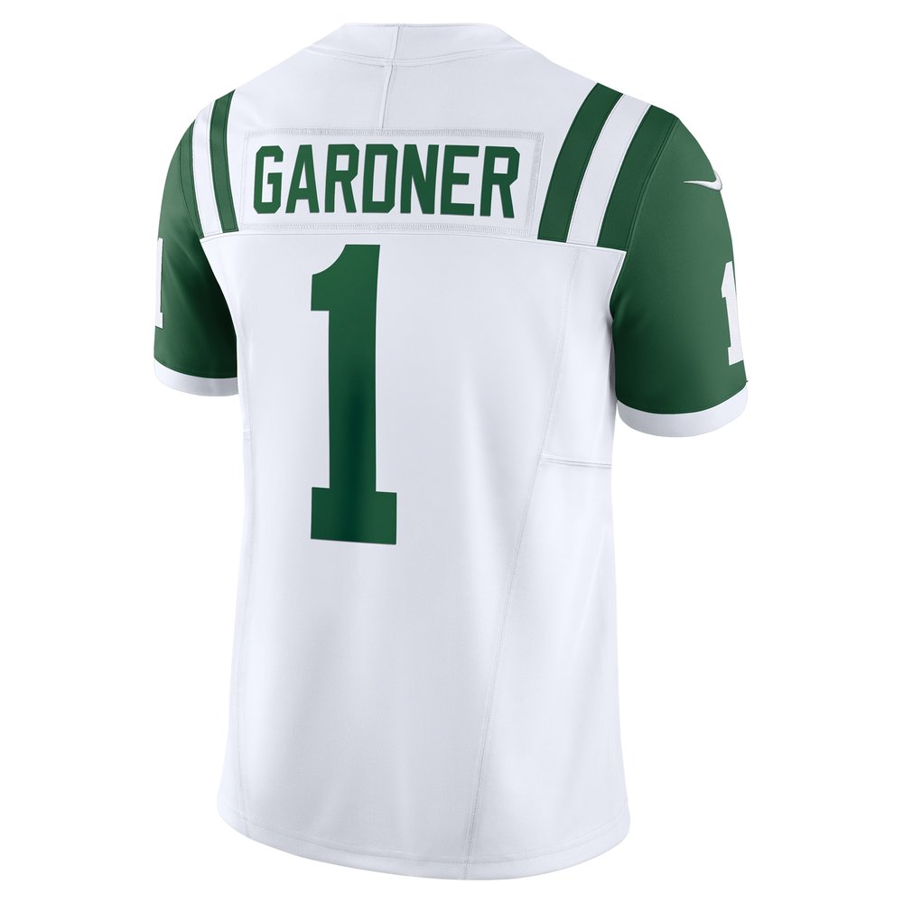 Men's New York Jets Ahmad Sauce Gardner White Classic Alternate Vapor F.U.S.E. Limited Jersey