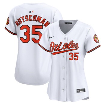 Women's Baltimore Orioles Adley Rutschman White Home Limited Player Jersey Women's Baltimore Orioles Adley Rutschman White Home Limited Player Jersey