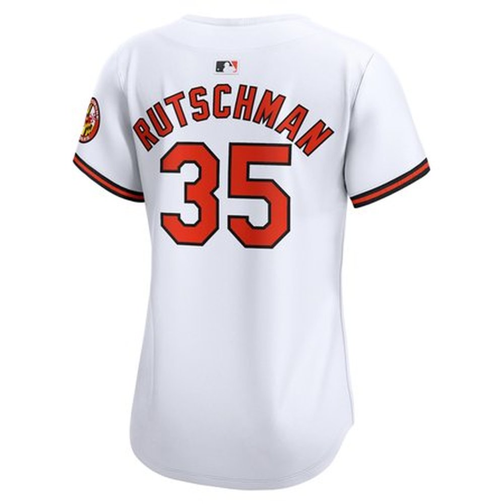 Women's Baltimore Orioles Adley Rutschman White Home Limited Player Jersey Women's Baltimore Orioles Adley Rutschman White Home Limited Player Jersey