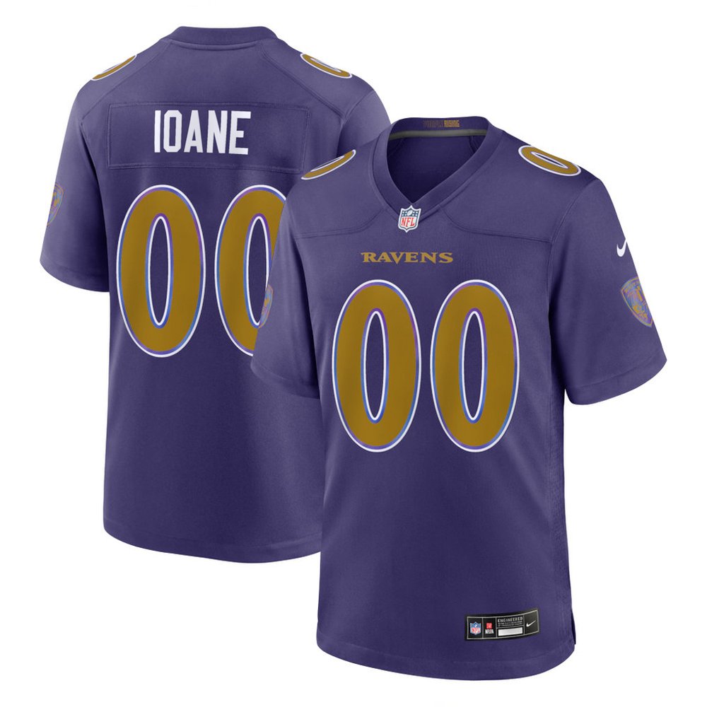 Youth Baltimore Ravens Olaivavega Ioane Purple 2026 NFL Draft Vapor F.U.S.E. Limited Jersey