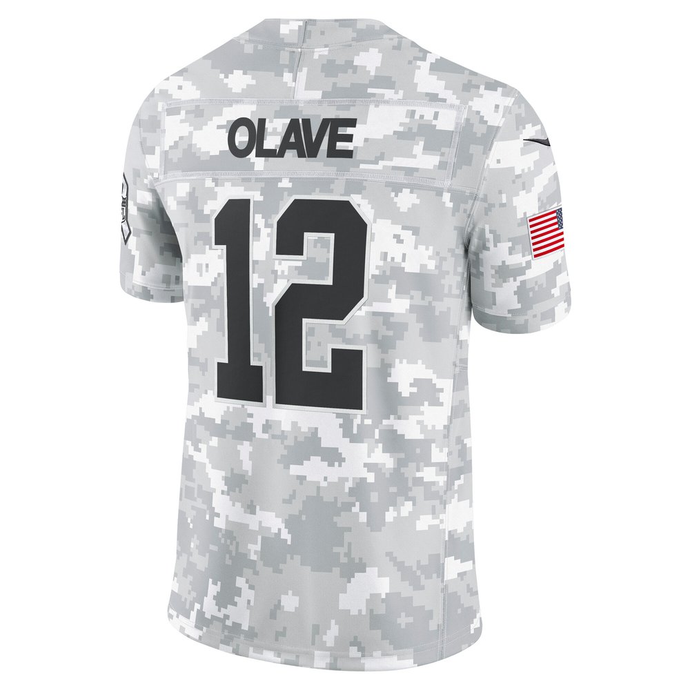 Men's New Orleans Saints Chris Olave Arctic Camo 2024 Salute to Service Limited Jersey Men's New Orleans Saints Chris Olave Arctic Camo 2024 Salute to Service Limited Jersey