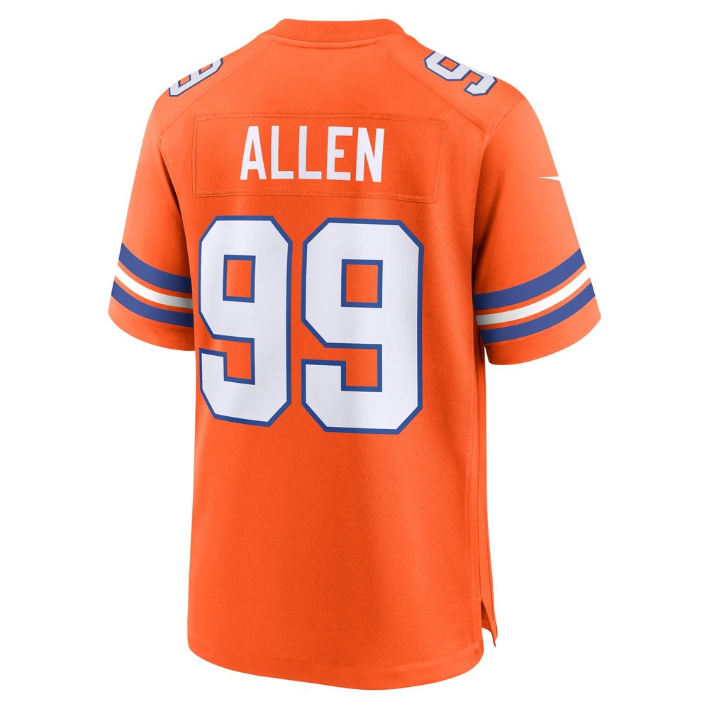 Men's Denver Broncos Zach Allen Orange Mile High Collection 1977 Throwback Player Game Jersey Men's Denver Broncos Zach Allen Orange Mile High Collection 1977 Throwback Player Game Jersey