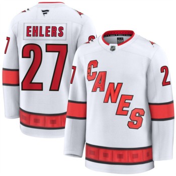 Youth Carolina Hurricanes #27 Nikolaj Ehlers White 2024-25 Away Stitched Hockey Jersey Youth Carolina Hurricanes #27 Nikolaj Ehlers White 2024-25 Away Stitched Hockey Jersey