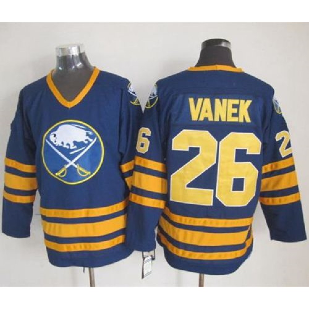 Sabres #26 Thomas Vanek Navy Blue CCM Throwback Stitched NHL Jersey