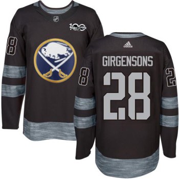 Sabres #28 Zemgus Girgensons Black 1917-2017 100th Anniversary Stitched NHL Jersey Sabres #28 Zemgus Girgensons Black 1917-2017 100th Anniversary Stitched NHL Jersey