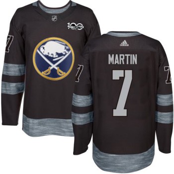Sabres #7 Rick Martin Black 1917-2017 100th Anniversary Stitched NHL Jersey Sabres #7 Rick Martin Black 1917-2017 100th Anniversary Stitched NHL Jersey