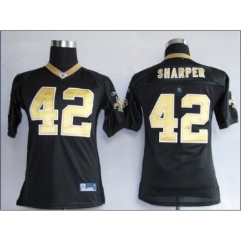 Saints #42 Darren Sharper Black Stitched Youth NFL Jersey Saints #42 Darren Sharper Black Stitched Youth NFL Jersey