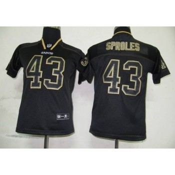 Saints #43 Darren Sproles Lights Out Black Stitched Youth NFL Jersey Saints #43 Darren Sproles Lights Out Black Stitched Youth NFL Jersey