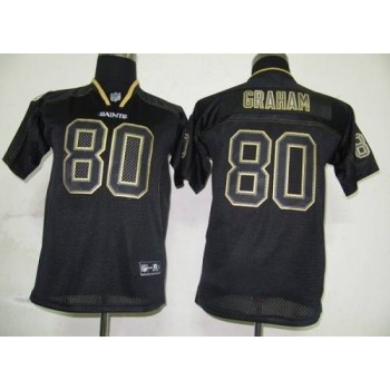 Saints #80 Jimmy Graham Lights Out Black Stitched Youth NFL Jersey Saints #80 Jimmy Graham Lights Out Black Stitched Youth NFL Jersey