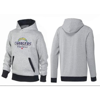 San Diego Chargers Critical Victory Pullover Hoodie Grey & Black San Diego Chargers Critical Victory Pullover Hoodie Grey & Black