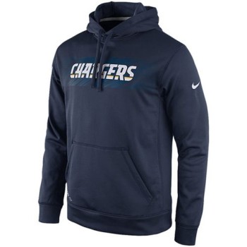 San Diego Chargers KO Speed Wordmark Performance Hoodie Navy Blue San Diego Chargers KO Speed Wordmark Performance Hoodie Navy Blue