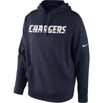 San Diego Chargers KO Wordmark Performance Hoodie Navy Blue San Diego Chargers KO Wordmark Performance Hoodie Navy Blue