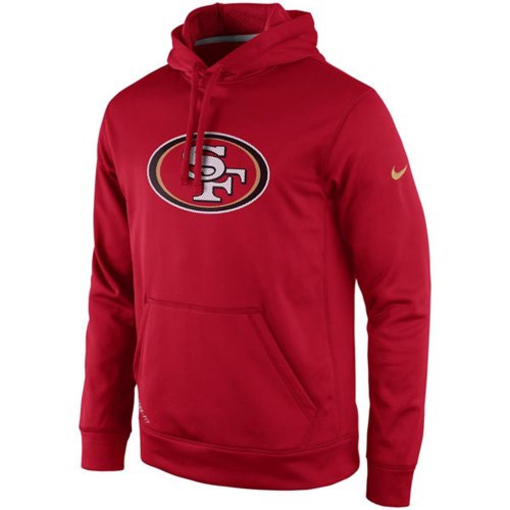 San Francisco 49ers Practice Performance Pullover Hoodie Scarlet