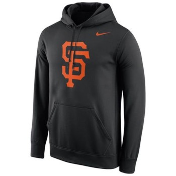 San Francisco Giants Logo Performance Pullover Black MLB Hoodie San Francisco Giants Logo Performance Pullover Black MLB Hoodie