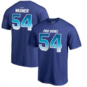 Seahawks #54 Bobby Wagner AFC Pro Line 2018 NFL Pro Bowl Royal T-Shirt Seahawks #54 Bobby Wagner AFC Pro Line 2018 NFL Pro Bowl Royal T-Shirt