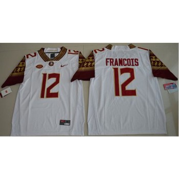 Seminoles #12 Deondre Francois White Limited Stitched NCAA Jersey Seminoles #12 Deondre Francois White Limited Stitched NCAA Jersey
