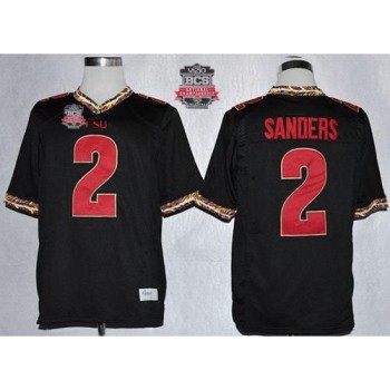 Seminoles #2 Deion Sanders Black 2014 BCS Bowl Patch Stitched NCAA Jersey Seminoles #2 Deion Sanders Black 2014 BCS Bowl Patch Stitched NCAA Jersey