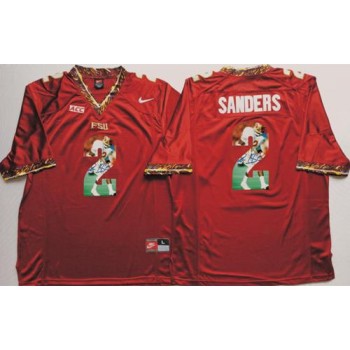 Seminoles #2 Deion Sanders Red Player Fashion Stitched NCAA Jersey Seminoles #2 Deion Sanders Red Player Fashion Stitched NCAA Jersey