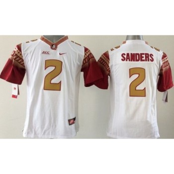 Seminoles #2 Deion Sanders White Limited Stitched Youth NCAA Jersey Seminoles #2 Deion Sanders White Limited Stitched Youth NCAA Jersey