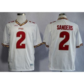 Seminoles #2 Deion Sanders White New Stitched NCAA Jersey Seminoles #2 Deion Sanders White New Stitched NCAA Jersey