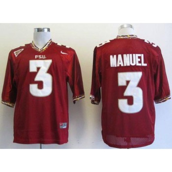 Seminoles #3 E.J Manuel Red Stitched NCAA Jersey Seminoles #3 E.J Manuel Red Stitched NCAA Jersey