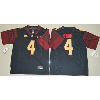 Seminoles #4 Dalvin Cook Black Stitched NCAA Jersey Seminoles #4 Dalvin Cook Black Stitched NCAA Jersey