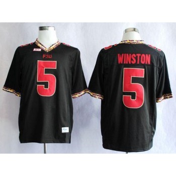 Seminoles #5 Jameis Winston Black Stitched NCAA Jersey Seminoles #5 Jameis Winston Black Stitched NCAA Jersey