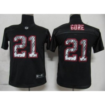 Sideline Black United 49ers #21 Frank Gore Black Stitched Youth NFL Jersey Sideline Black United 49ers #21 Frank Gore Black Stitched Youth NFL Jersey